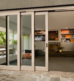 Cửa nhôm cao cấp màu cà phê + vân gỗ